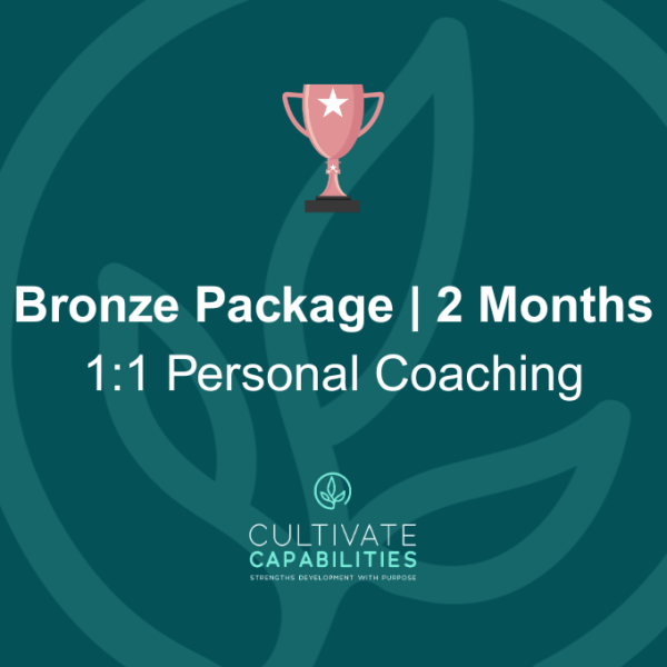 “Bronze” – 1 on 1 Coaching Plan for 2 months