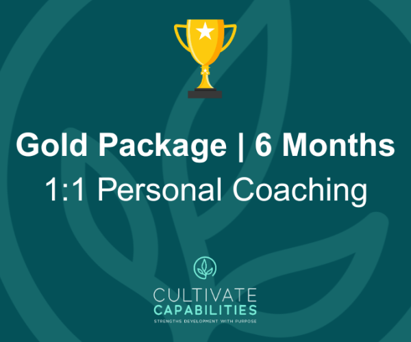 “Gold” – 1 on 1 Coaching Plan for 6 months