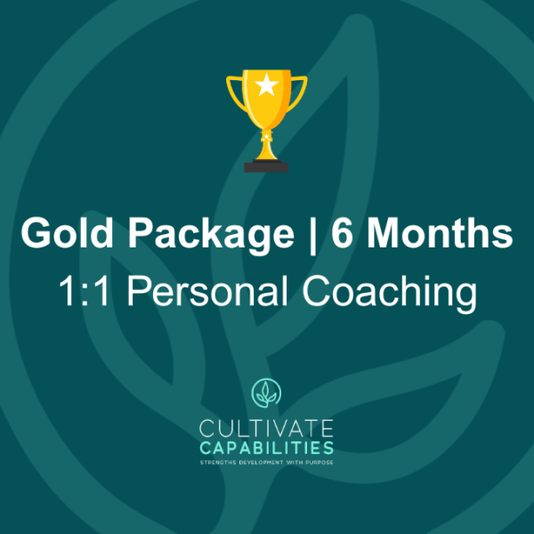 “Gold” – 1 on 1 Coaching Plan for 6 months